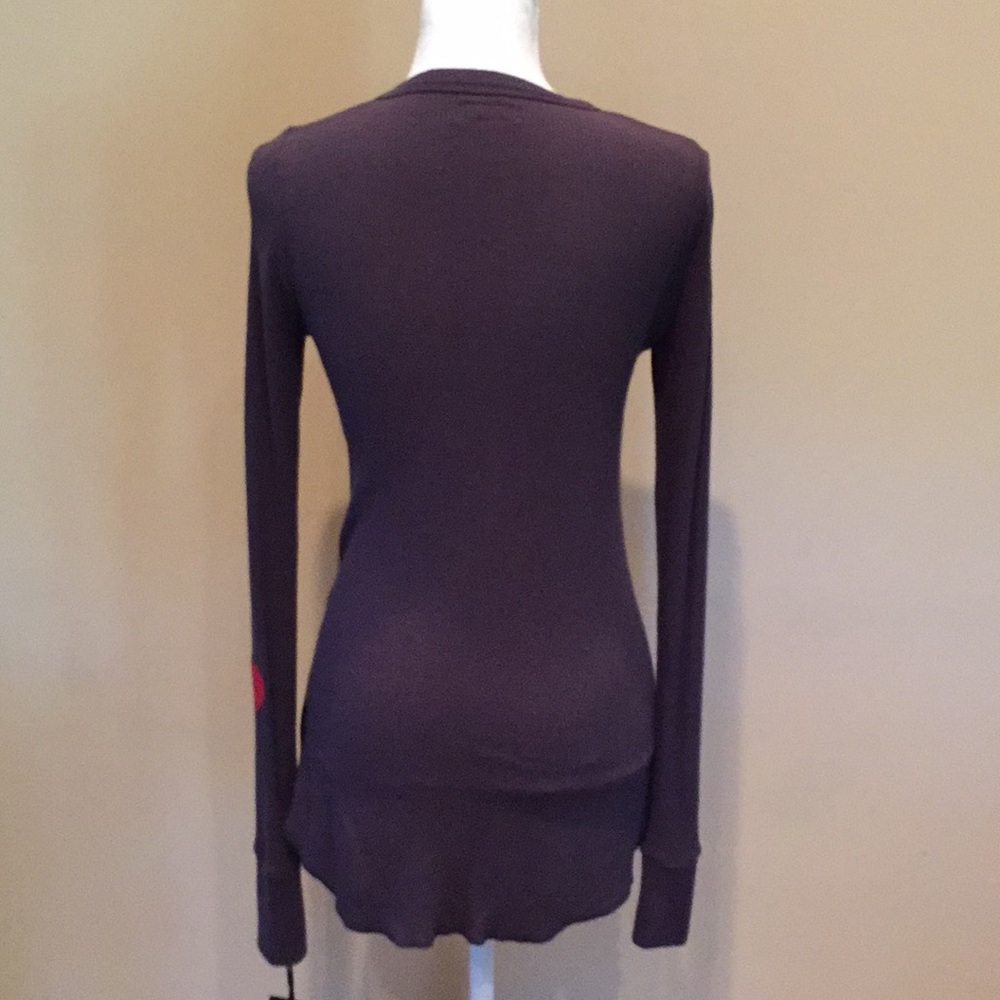 Michael Lauren Heart Top Long Sleeve Thumb Holes - Picture 6 of 8